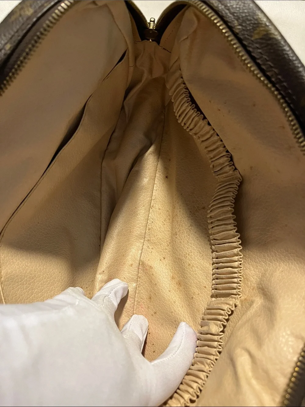 Louis Vuitton Monogram Canvas Toiletry Bag in Brown and Gold